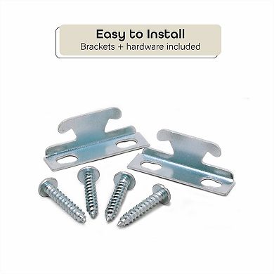 Achim Fantasia Curtain Rod, Bracket & Hooks Set