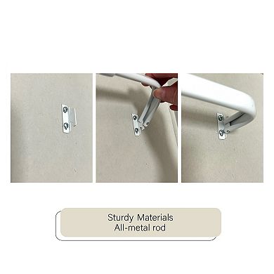 Achim Fantasia Curtain Rod, Bracket & Hooks Set
