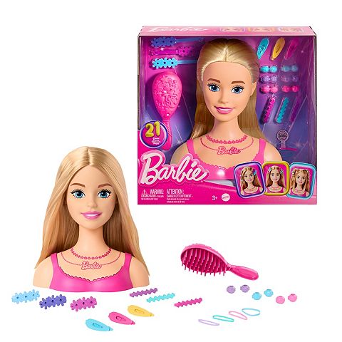 Детские куклы Barbie Doll Blonde Hair Styling Head