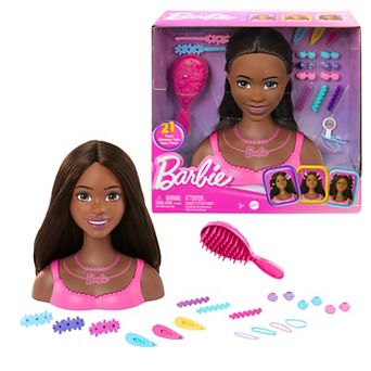 Barbie® Doll Brown Hair Doll Head for Styling