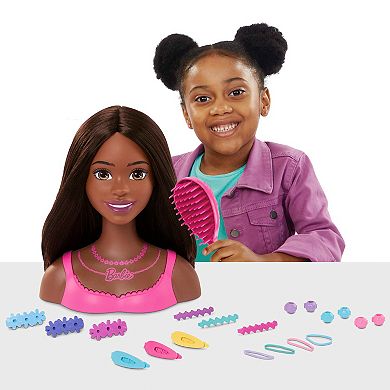 Barbie® Doll Brown Hair Styling Head
