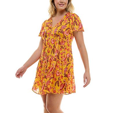 Plus Size Taylor Chiffon Check Dress