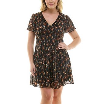 Plus Size Taylor Chiffon Check Dress