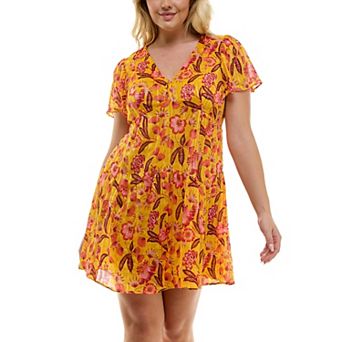 Plus Size Taylor Chiffon Check Dress