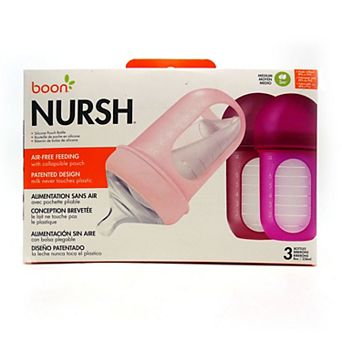 Boon Nursh 8oz Silicon Bottles 3-Pack