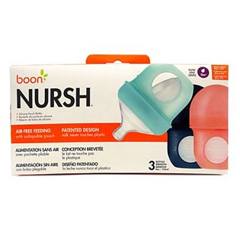 Boon Nursh 3-Pack 4-oz. Silicone Baby Bottles