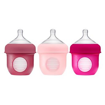 Boon Nursh 3-Pack 4-oz. Silicone Baby Bottles