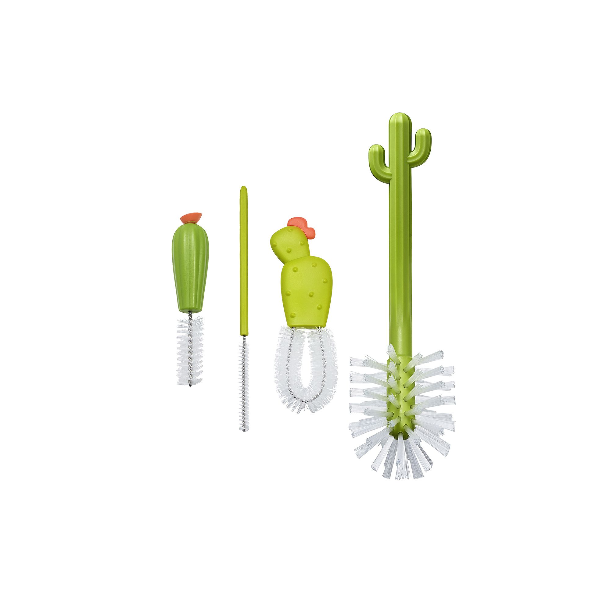 Boon 4-Piece Cacti Baby Bottle Brush Replacement Set, None