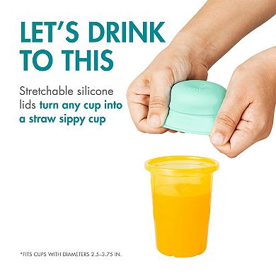 Boon Snug Universal Silicone Straw Lids