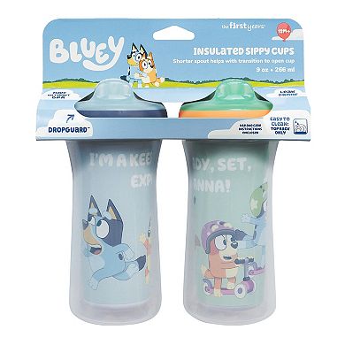 The First Years Bluey and Bingo Insulated Sippy Cups 2-Piece Set