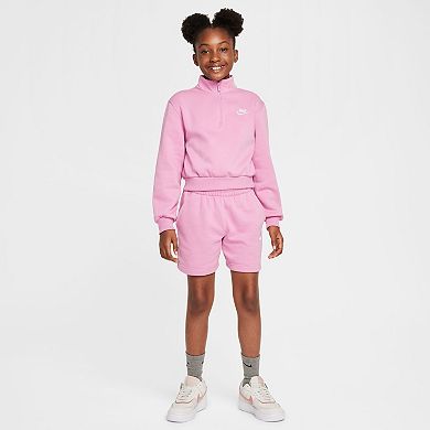 Girls 7-16 Nike Club Fleece Half Zip Pullover Top