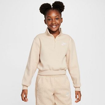 Girls 7-16 Nike Club Fleece Half Zip Pullover Top
