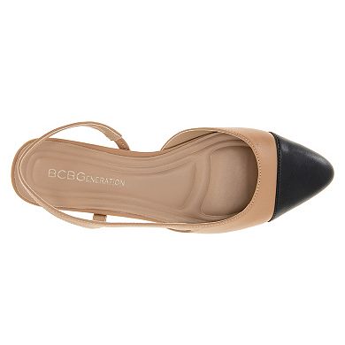 BCBGeneration Tillie Women's Cap Toe Slingback Pumps