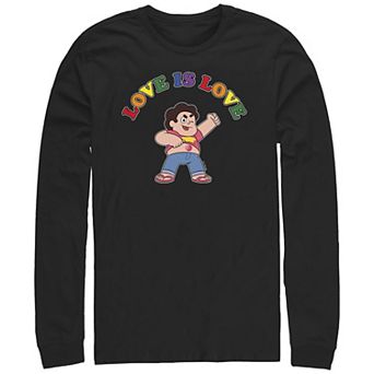 Men's Steven Universe Love Is Love Long Sleeve Graphic Tee