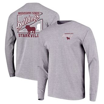 Youth Gray Mississippi State Bulldogs Retro Script Long Sleeve T-Shirt
