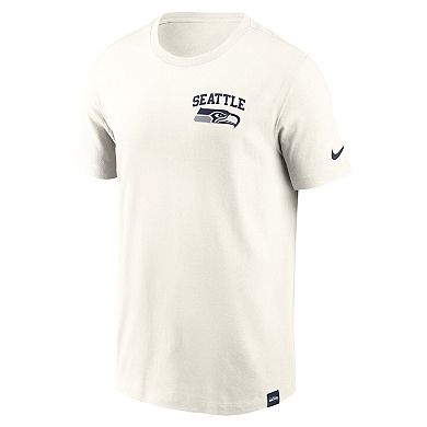 Men's Nike Cream Seattle Seahawks Blitz Essential T-Shirt