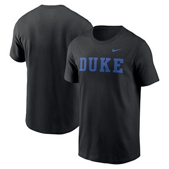 Men's Nike Black Duke Blue Devils Primetime Evergreen Wordmark T-Shirt