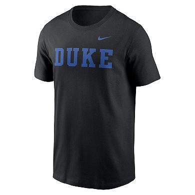 Men's Nike Black Duke Blue Devils Primetime Wordmark T-Shirt