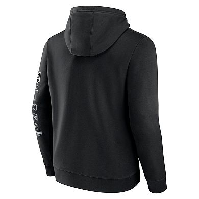 Men's Fanatics Black Los Angeles Kings Revolution Pullover Hoodie
