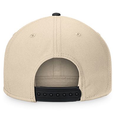 Men's Fanatics Cream/Black Boston Bruins Goalaso Snapback Hat