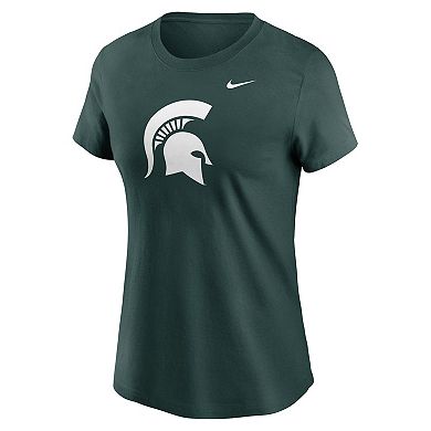 Women's Nike Green Michigan State Spartans Primetime Evergreen Logo T-Shirt