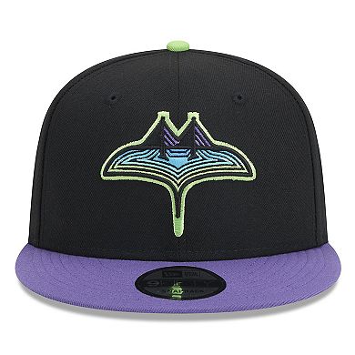 Men's New Era Black Tampa Bay Rays 2024 City Connect 9FIFTY Snapback Hat