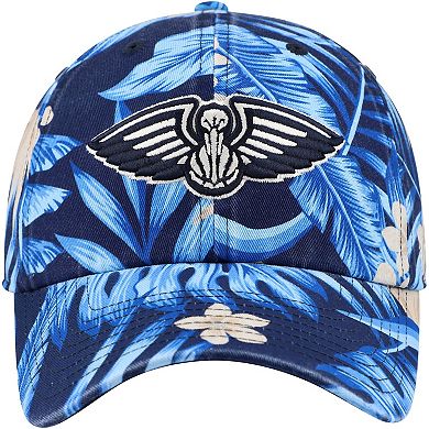 Men's '47 Navy New Orleans Pelicans Tropicalia Floral Clean Up Adjustable Hat