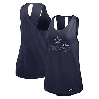 Women's Nike Navy Dallas Cowboys Plus Size Performance Tank Top