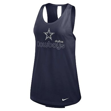 Women's Nike Navy Dallas Cowboys Plus Size Performance Tank Top