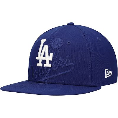 Men's New Era Royal Los Angeles Dodgers Shadow Logo 59FIFTY Fitted Hat - Main Image