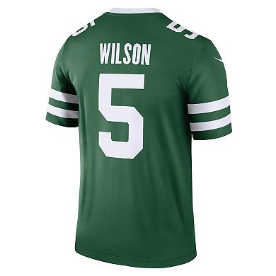Men's Nike Garrett Wilson Legacy Green New York Jets Legend Jersey
