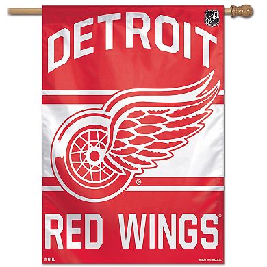 "WinCraft Detroit Red Wings 28"" x 40"" Wordmark Single-Sided Vertical Banner"