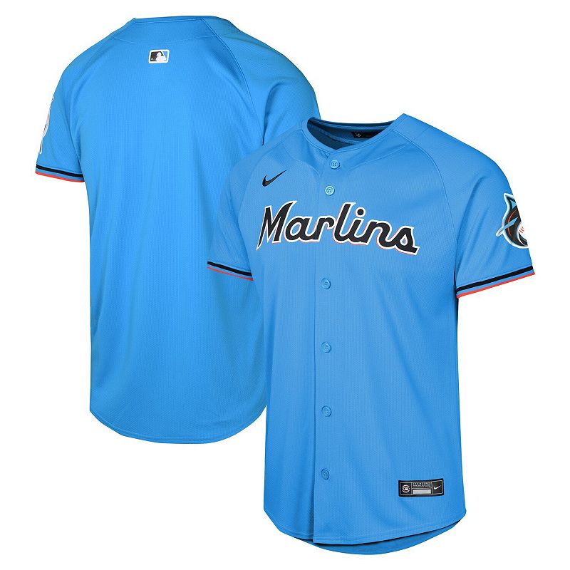 Youth Nike Blue Miami Marlins Alternate Limited Jersey, Boy's,