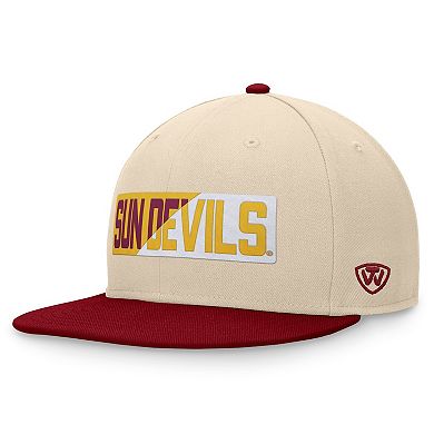 Men's Top of the World Khaki Arizona State Sun Devils Goalaso Snapback Hat