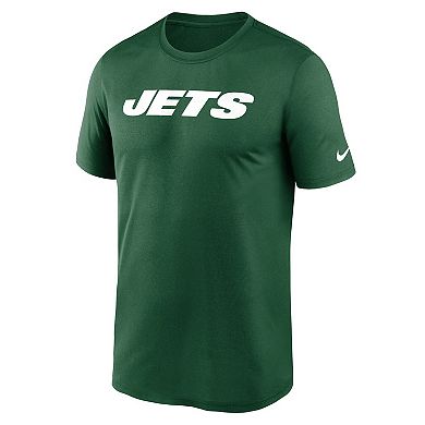 Men's Nike Green New York Jets Primetime Legend Wordmark Performance T-Shirt