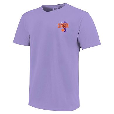 Youth Purple Clemson Tigers Hyperlocal Comfort Colors T-Shirt