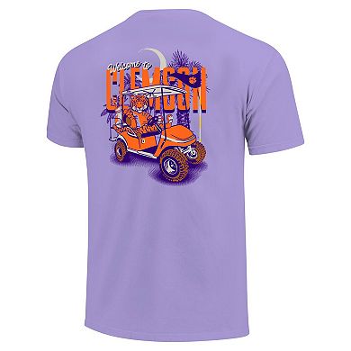 Youth Purple Clemson Tigers Hyperlocal Comfort Colors T-Shirt