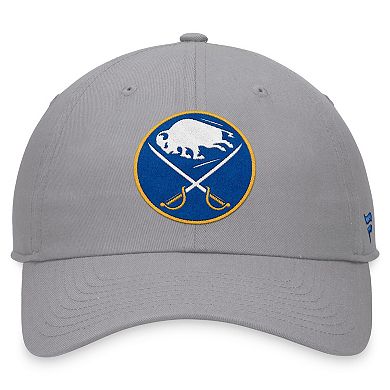 Men's Fanatics Gray Buffalo Sabres Extra Time Adjustable Hat
