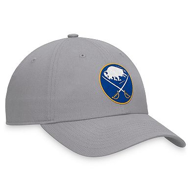 Men's Fanatics Gray Buffalo Sabres Extra Time Adjustable Hat