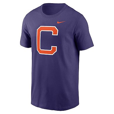 Men's Nike Purple Clemson Tigers Primetime Alternate Logo T-Shirt