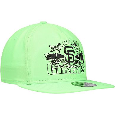 Men's New Era Green San Francisco Giants Neon Golfer Snapback Hat
