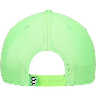 Men's New Era Green San Francisco Giants Neon Golfer Snapback Hat