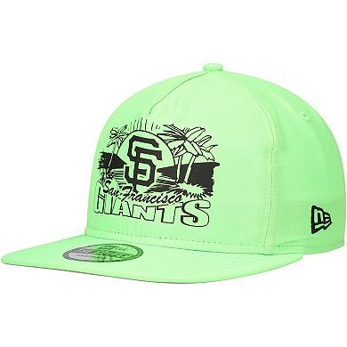 Men's New Era Green San Francisco Giants Neon Golfer Snapback Hat