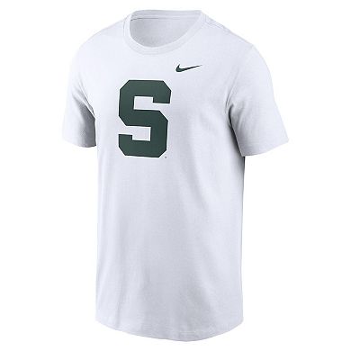 Men's Nike White Michigan State Spartans Primetime Alternate Logo T-Shirt