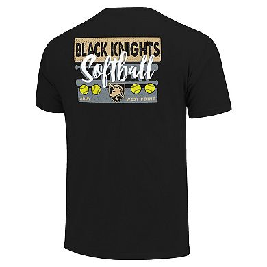 Unisex Black Army Black Knights Gritty Softball Bats Comfort Colors T-Shirt