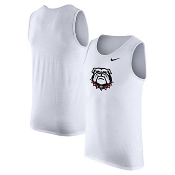 Men's Nike White Georgia Bulldogs Tank Top