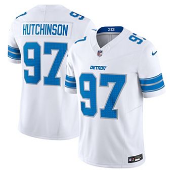 Men's Nike Aidan Hutchinson White Detroit Lions Vapor F.U.S.E. Limited Jersey