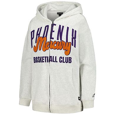 Women's The Wild Collective Heather Gray Phoenix Mercury Washed Full-Zip Hoodie