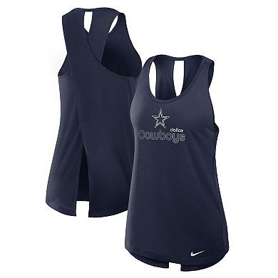 Women's Nike Navy Dallas Cowboys Crossback Performance Tank Top