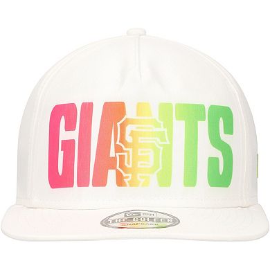 Men's New Era White San Francisco Giants Spring Spectrum Golfer Snapback Hat
